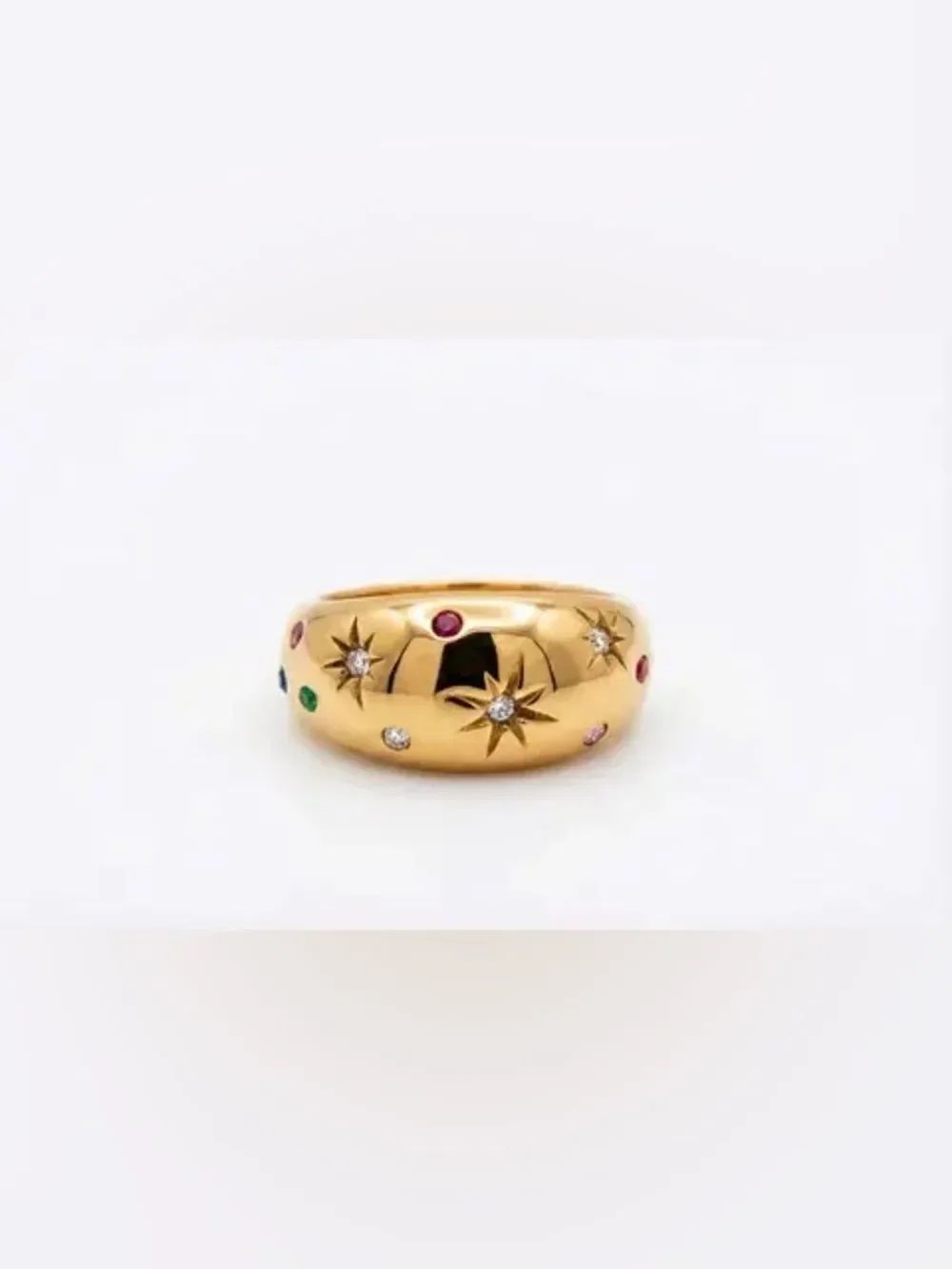 Gold Dome Ring Q1106